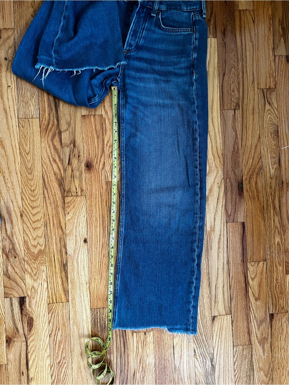 Rag & Bone Blue Wide Leg Jeans - Picture 8 of 9